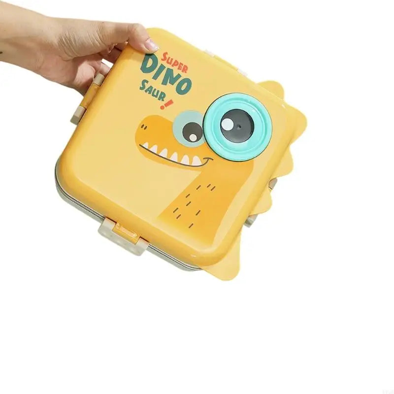304 stainless steel children's lunch box, 3-section bento box, cartoon three student bento box