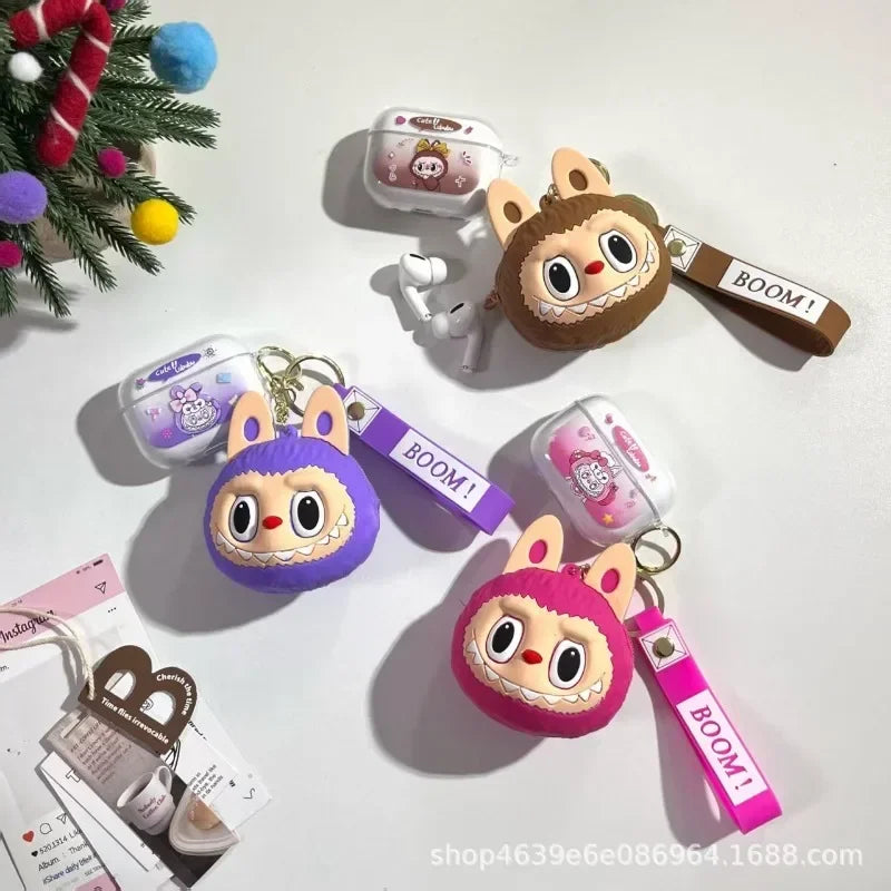 TWS-12 Raab new Bluetooth headset cute doll pendant long battery life leisure ear.