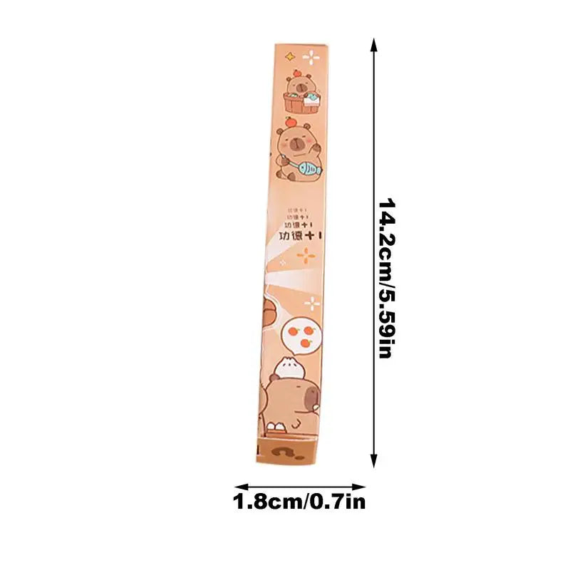 Smooth Writing Pens 0.5mm Ink Pens Writing Gel Pens Fine Point Quick Drying Capybara Themed Gel Pens For Writing Drawing 1PCS