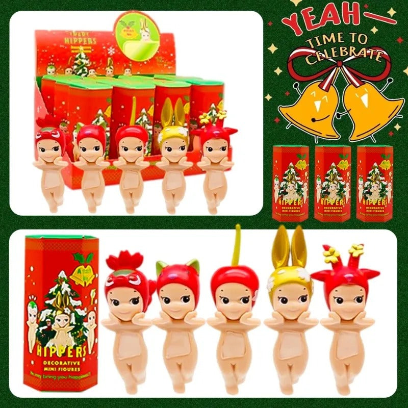 Christmas Angel Winter Series 12 Piece Series Mini Mysterious Blind Box Doll Car mounted Model Decorative Holiday Gifts