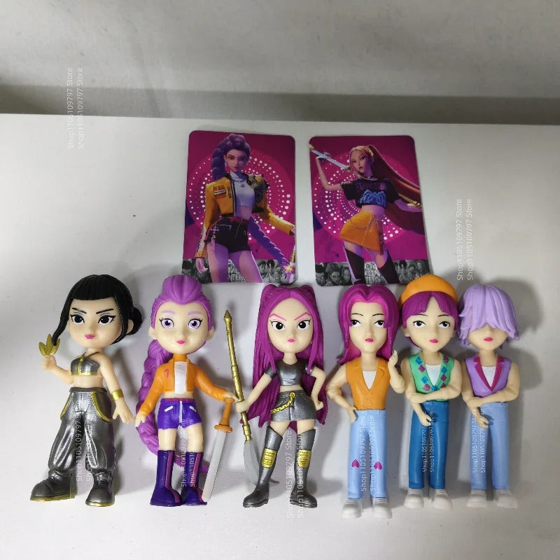 Anime KPop Demon Hunters Blind Box HUNTRIX SAJA BOYS RUMI MIRA ZOEY Derpy Tiger Action Figure Model Doll Toy Mystery Decor Gift