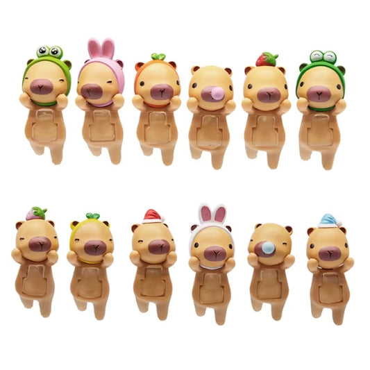 New Blind Box Capybara Series Hippers Harvest Cute Hippie Doll Trendy Car Mobile Phone Ornaments Dumplings Children'S Toy Gift