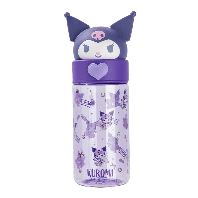 Trendy Desgin Children Cup Summer Cartoon Cute Girl's Plastic Water Kettle Large Capacity Kids Portable Straight Drink Cup