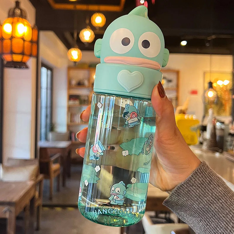 Trendy Desgin Children Cup Summer Cartoon Cute Girl's Plastic Water Kettle Large Capacity Kids Portable Straight Drink Cup