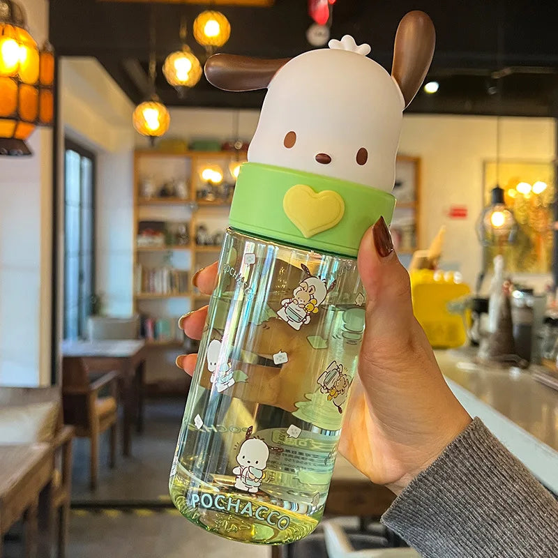 Trendy Desgin Children Cup Summer Cartoon Cute Girl's Plastic Water Kettle Large Capacity Kids Portable Straight Drink Cup