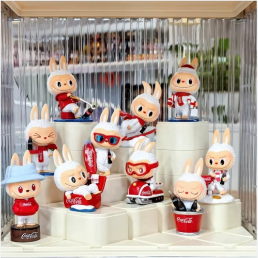 Genuine Lafufu Coca Cola Series Blind Box Kawaii Anime Figure Desktop Decoration Mystery Box  Cute Girls Birthday Gifts