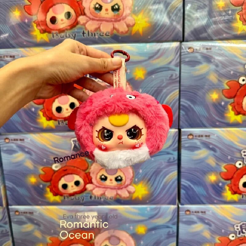 New Genuine Baby Three Ocean Series Mystery Blind Box Tide Play Vinyl Doll Kawaii Decorative Pendant Box Toy Collectible Gifts